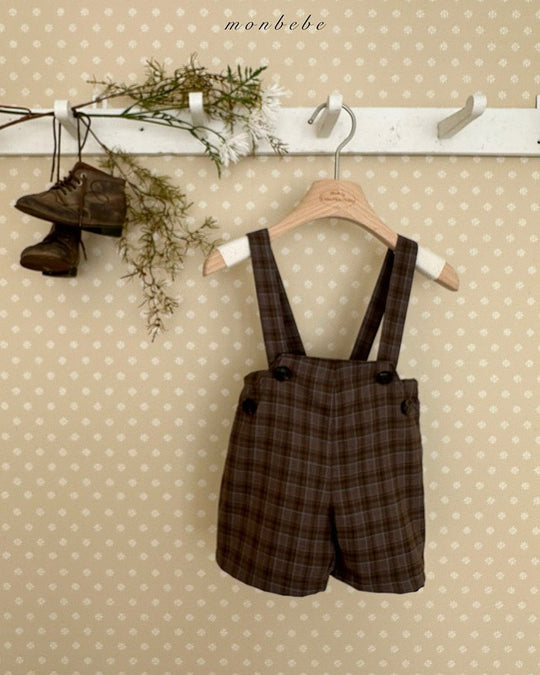 予約[monbebe]Roy suspender pants