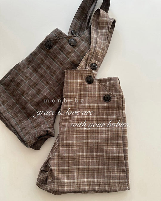 予約[monbebe]Roy suspender pants