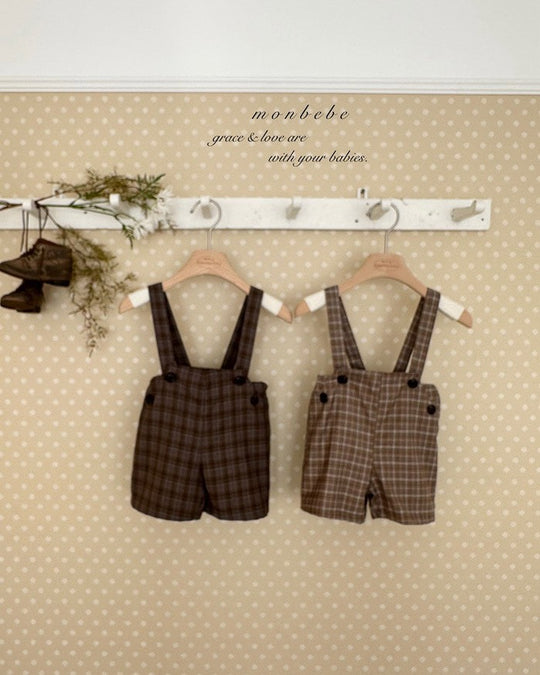 予約[monbebe]Roy suspender pants