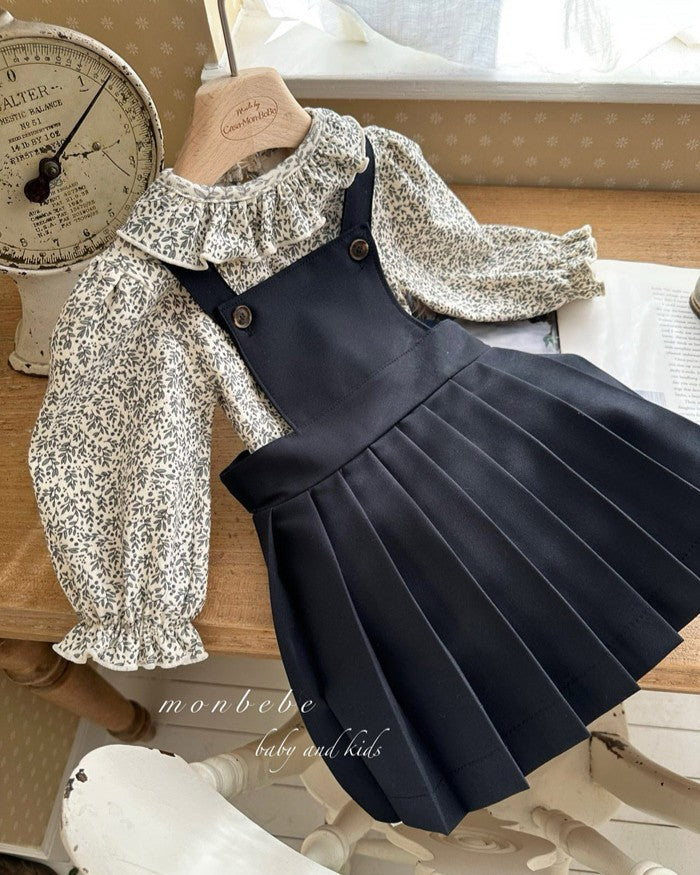 予約[monbebe]Grass leaf puff tee