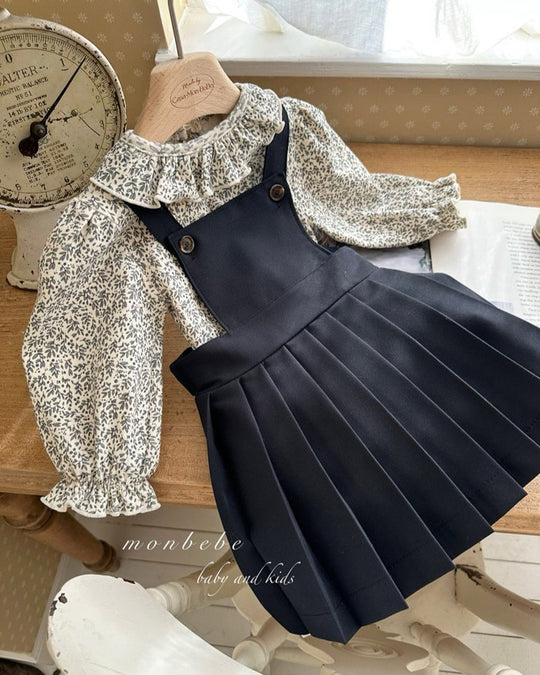 予約[monbebe]Grass leaf puff tee