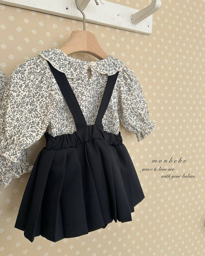 予約[monbebe]Grass leaf puff tee