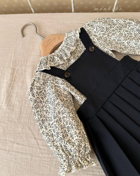 予約[monbebe]Grass leaf puff tee