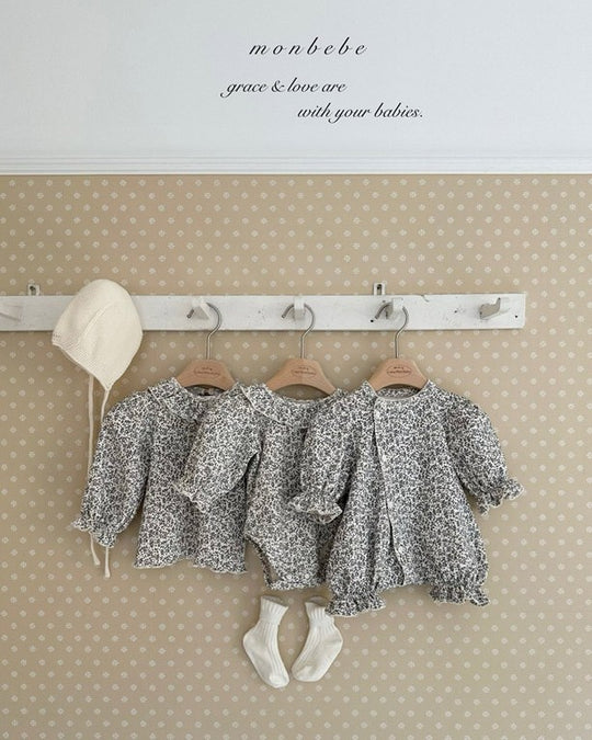 予約[monbebe]Grass leaf puff tee