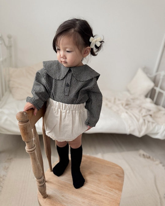 [mimimarket]チェックセーラーブラウス.