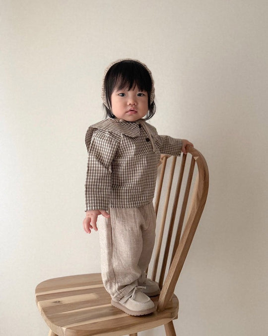 [mimimarket]チェックセーラーブラウス