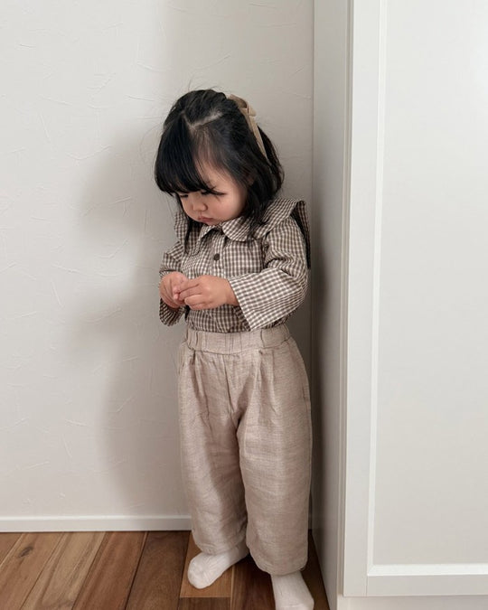 [mimimarket]チェックセーラーブラウス