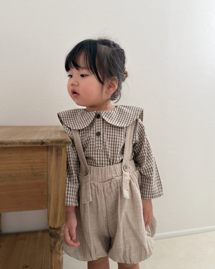 [mimimarket]チェックセーラーブラウス