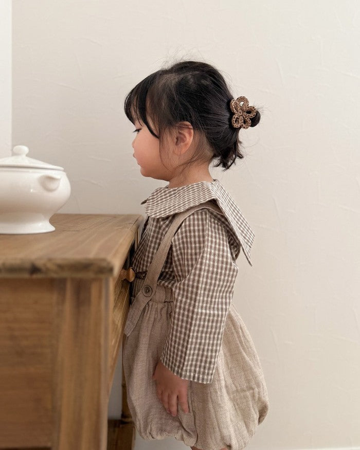 [mimimarket]チェックセーラーブラウス