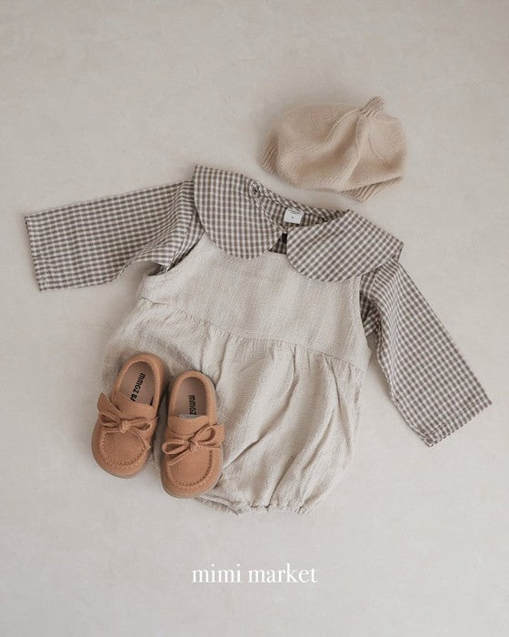 [mimimarket]チェックセーラーブラウス