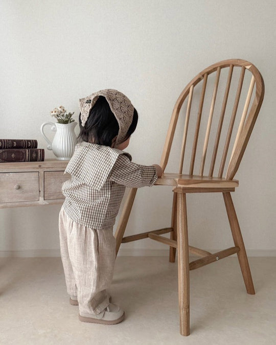 [mimimarket]チェックセーラーブラウス