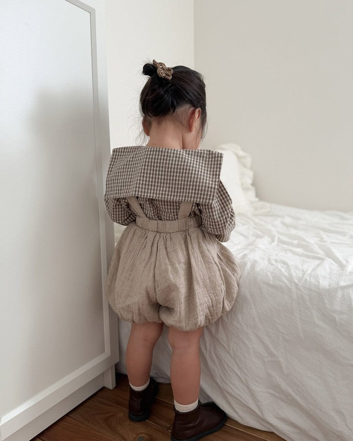 [mimimarket]チェックセーラーブラウス