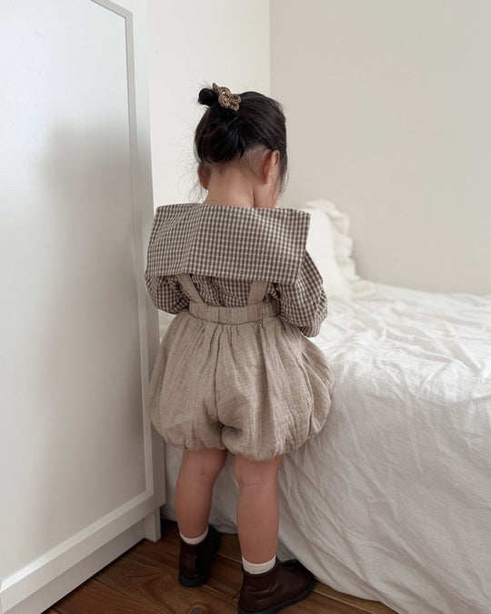 [mimimarket]チェックセーラーブラウス