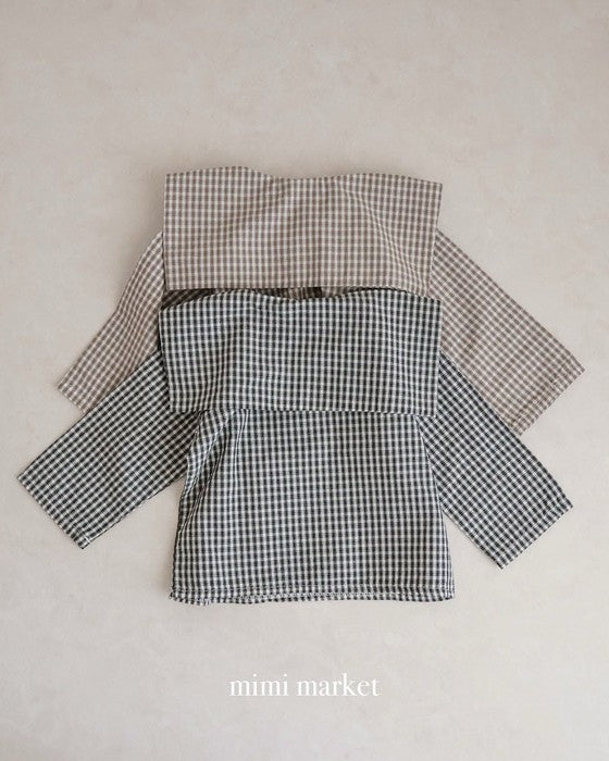 [mimimarket]チェックセーラーブラウス
