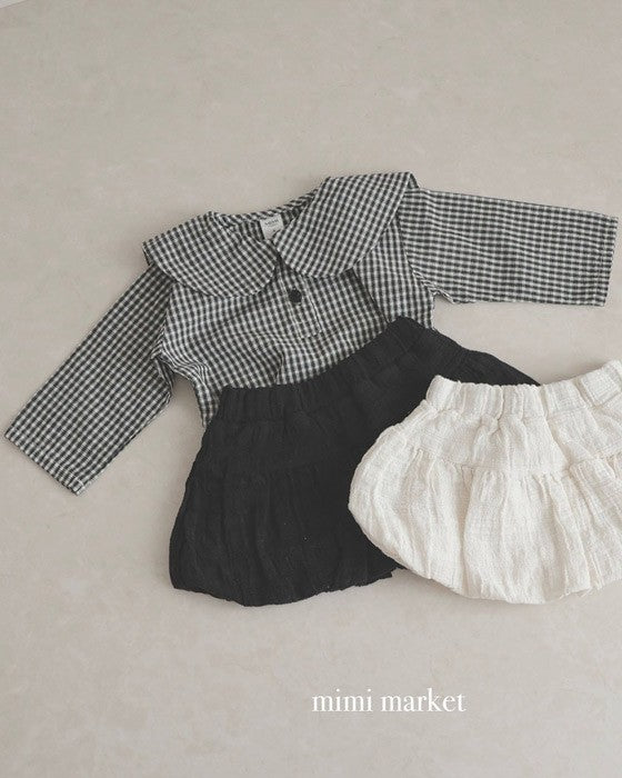 [mimimarket]チェックセーラーブラウス