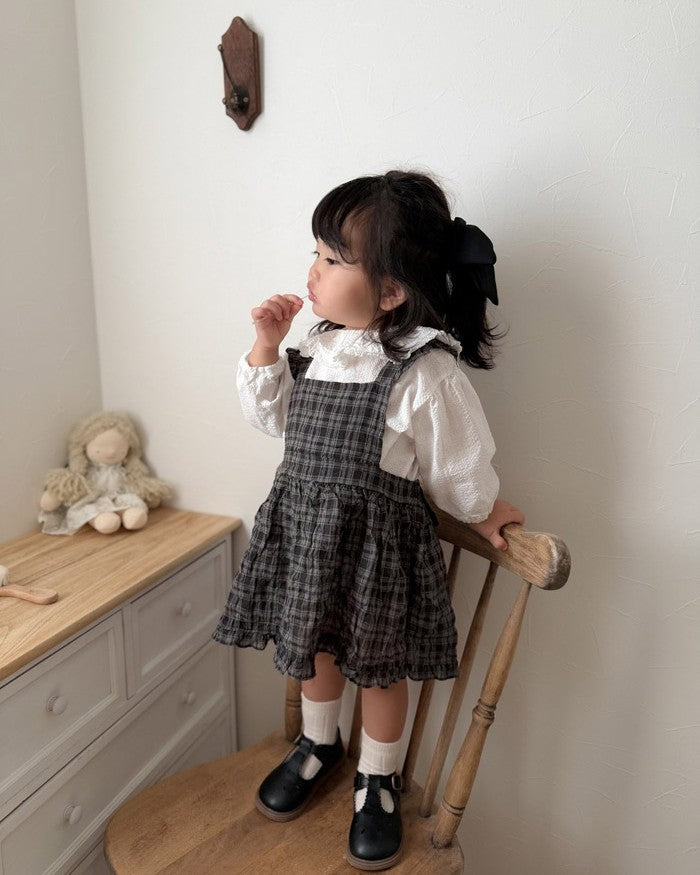 [mimimarket]チェックフリルワンピース