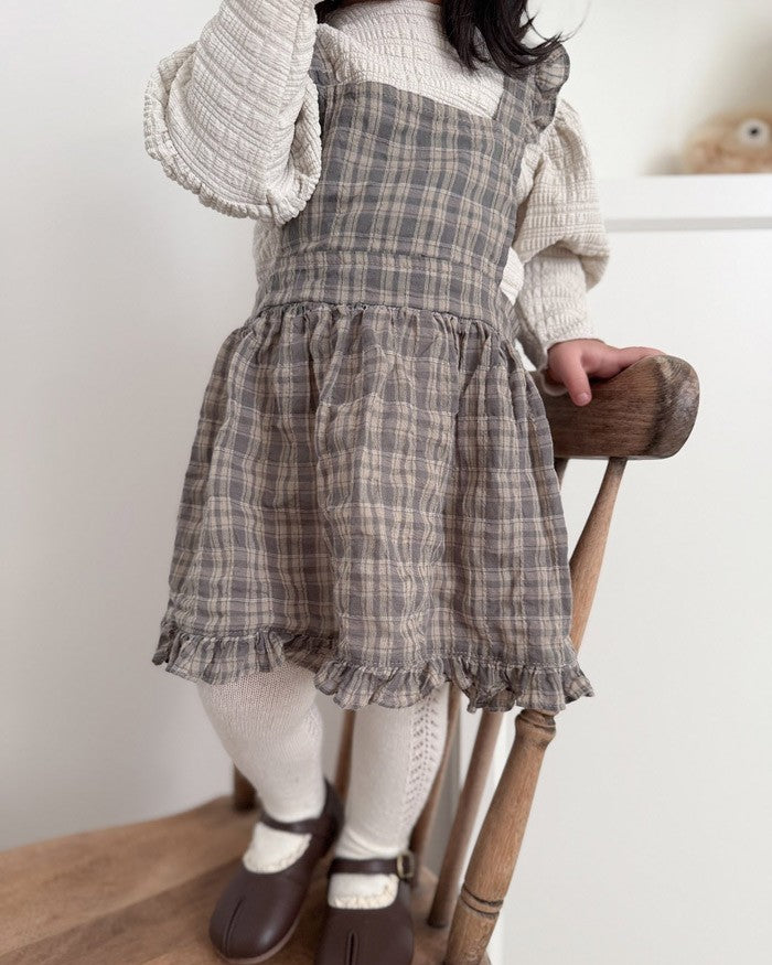 [mimimarket]チェックフリルワンピース
