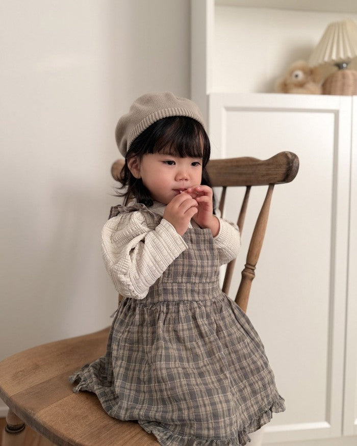 [mimimarket]チェックフリルワンピース