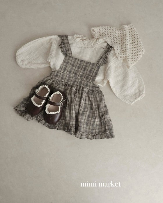 [mimimarket]チェックフリルワンピース