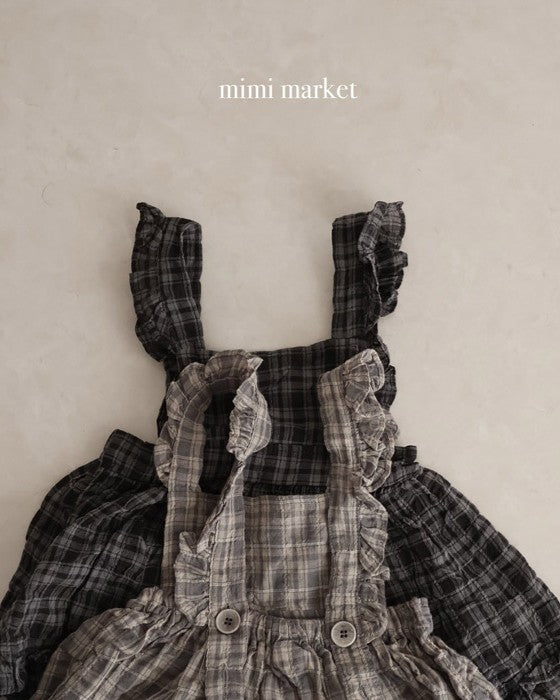 [mimimarket]チェックフリルワンピース