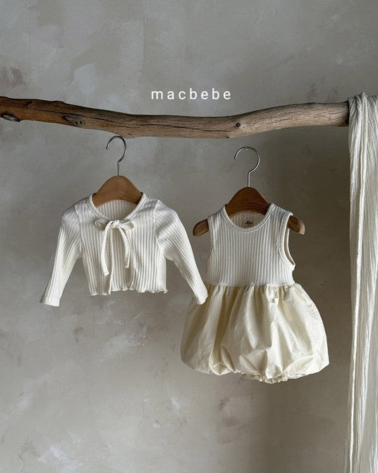 [mac]リブカーディガン&ワンピースセット