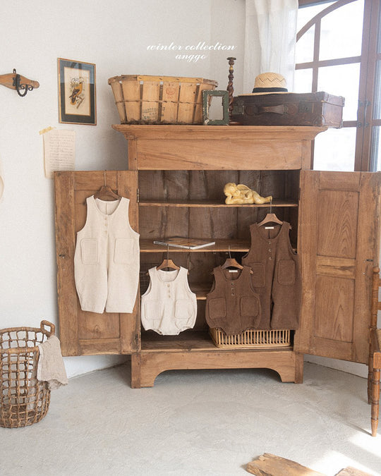 [anggo]コーデュロイオーバーオールロンパース