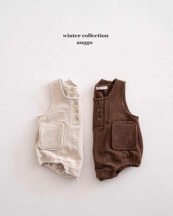 [anggo]コーデュロイオーバーオールロンパース
