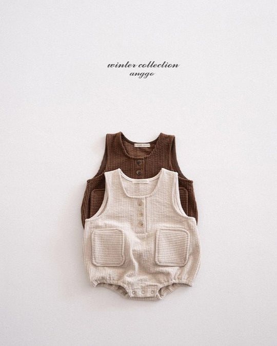 [anggo]コーデュロイオーバーオールロンパース