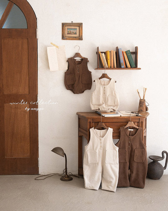 [anggo]コーデュロイオーバーオールロンパース