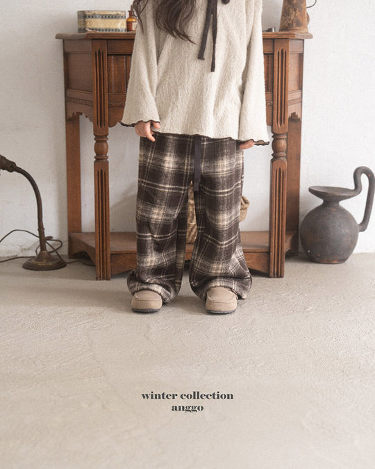 [anggo]フランネルチェックパンツ