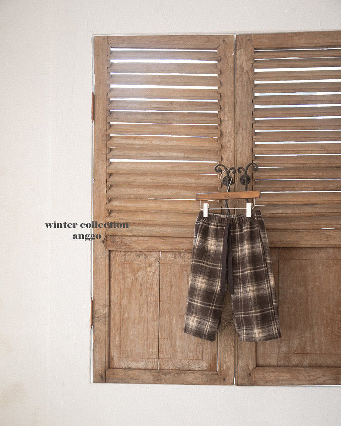 [anggo]フランネルチェックパンツ