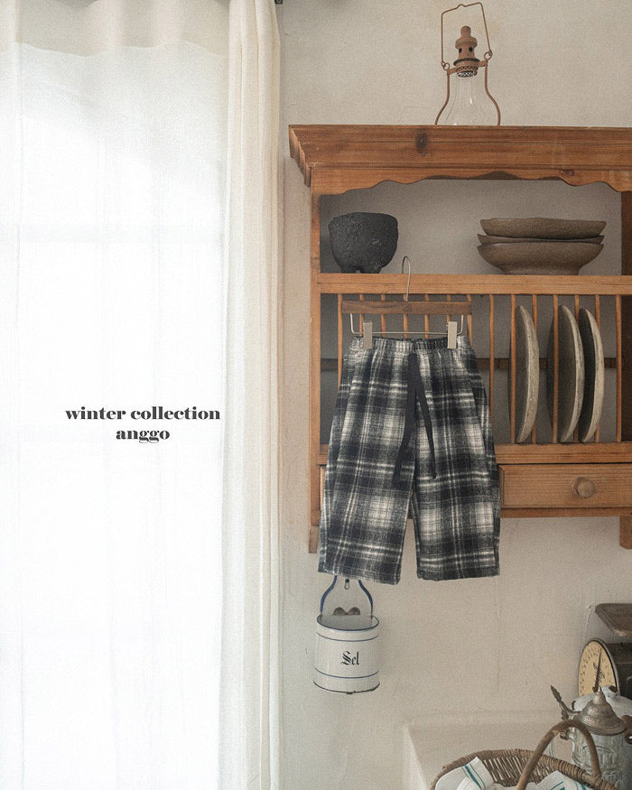 [anggo]フランネルチェックパンツ