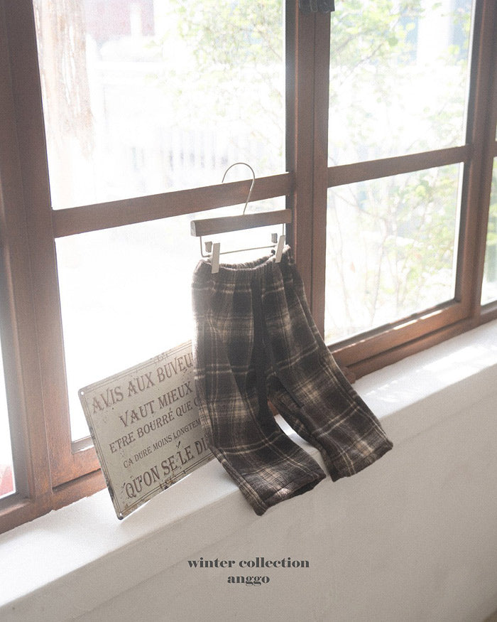 [anggo]フランネルチェックパンツ