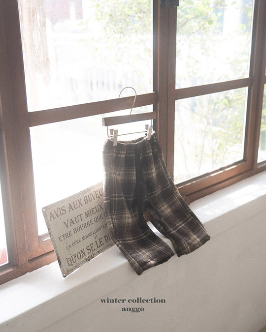 [anggo]フランネルチェックパンツ