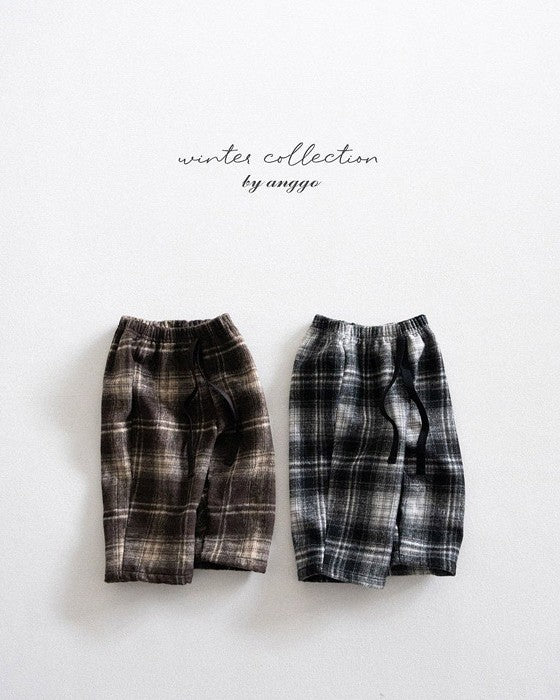 [anggo]フランネルチェックパンツ