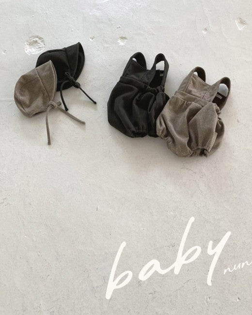 [nunu biel]accordion romper&bonnet