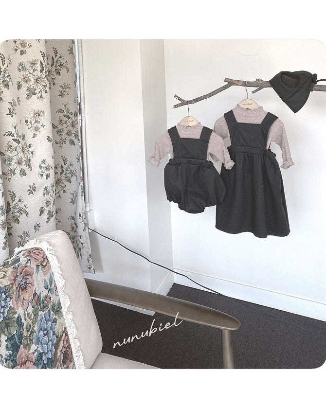 [nunu biel]accordion romper&bonnet