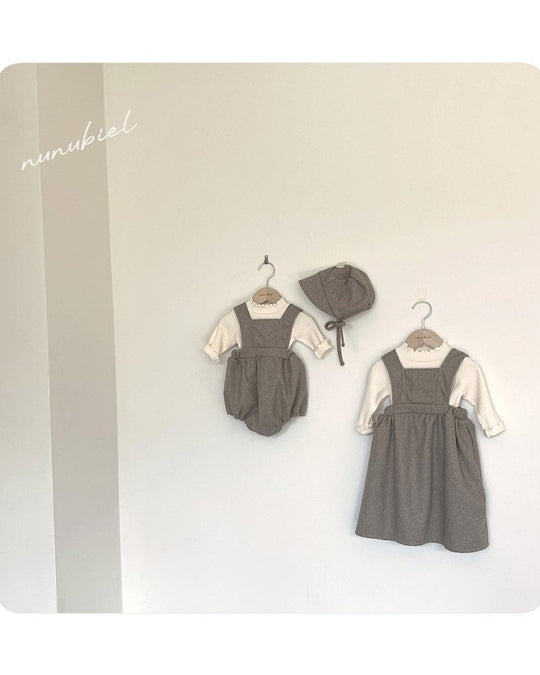 [nunu biel]accordion romper&bonnet