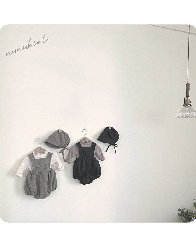 [nunu biel]accordion romper&bonnet