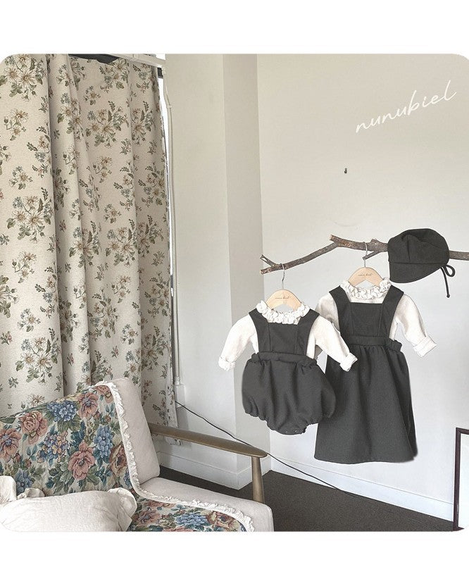 [nunu biel]accordion romper&bonnet