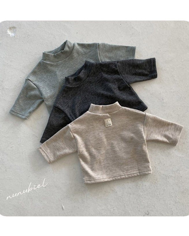 [nunu biel]bland裏起毛モックネック