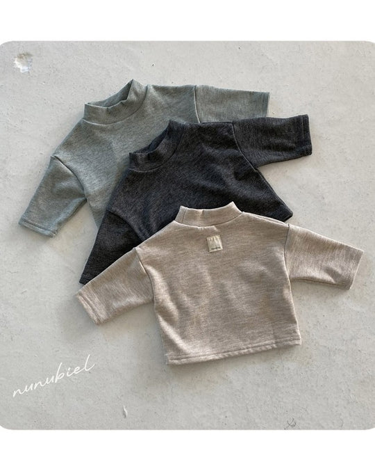 [nunu biel]bland裏起毛モックネック