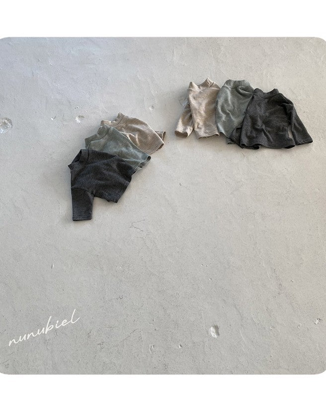 [nunu biel]bland裏起毛モックネック