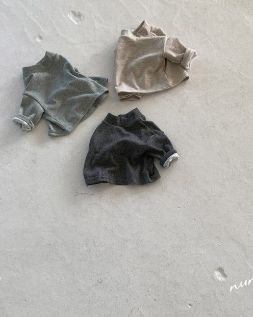 [nunu biel]bland裏起毛モックネック