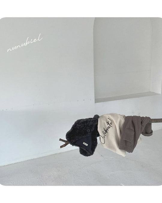 [nunu biel]plum裏起毛カットソー