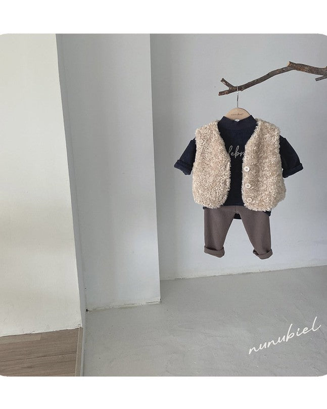 [nunu biel]plum裏起毛カットソー