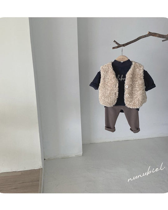 [nunu biel]plum裏起毛カットソー