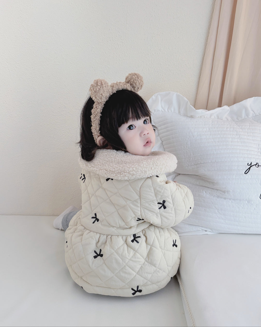 リボンキルティングジャケット