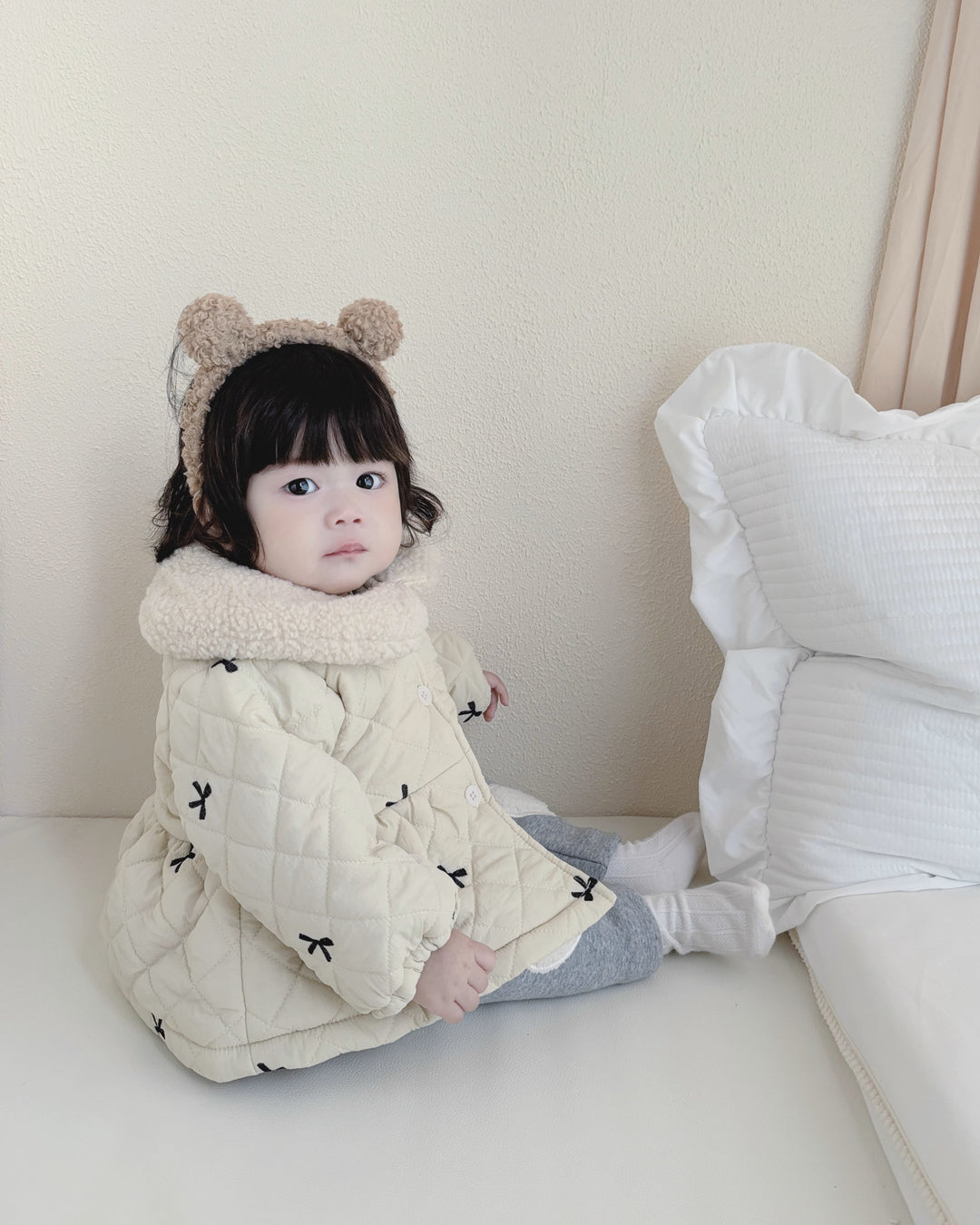 リボンキルティングジャケット