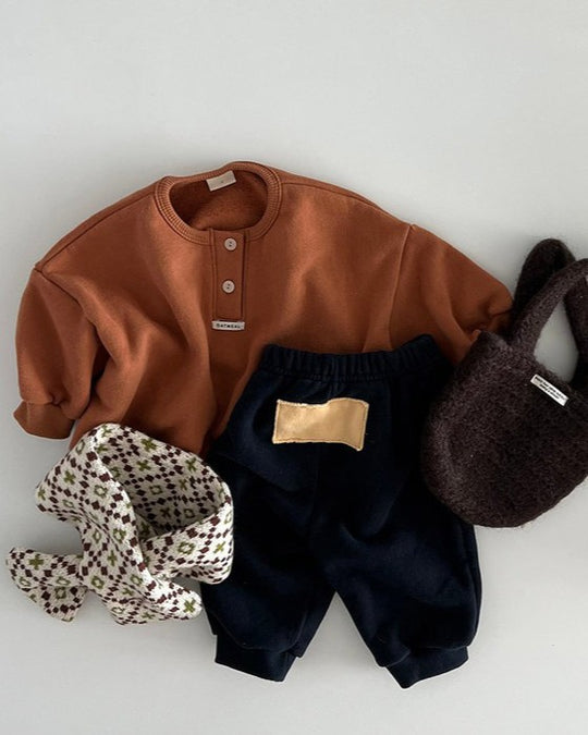 [OATMEAL]べべボタン起毛mtm